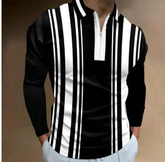 2025 Men's Digital Print Polo Shirt Large Lapel - Image 24
