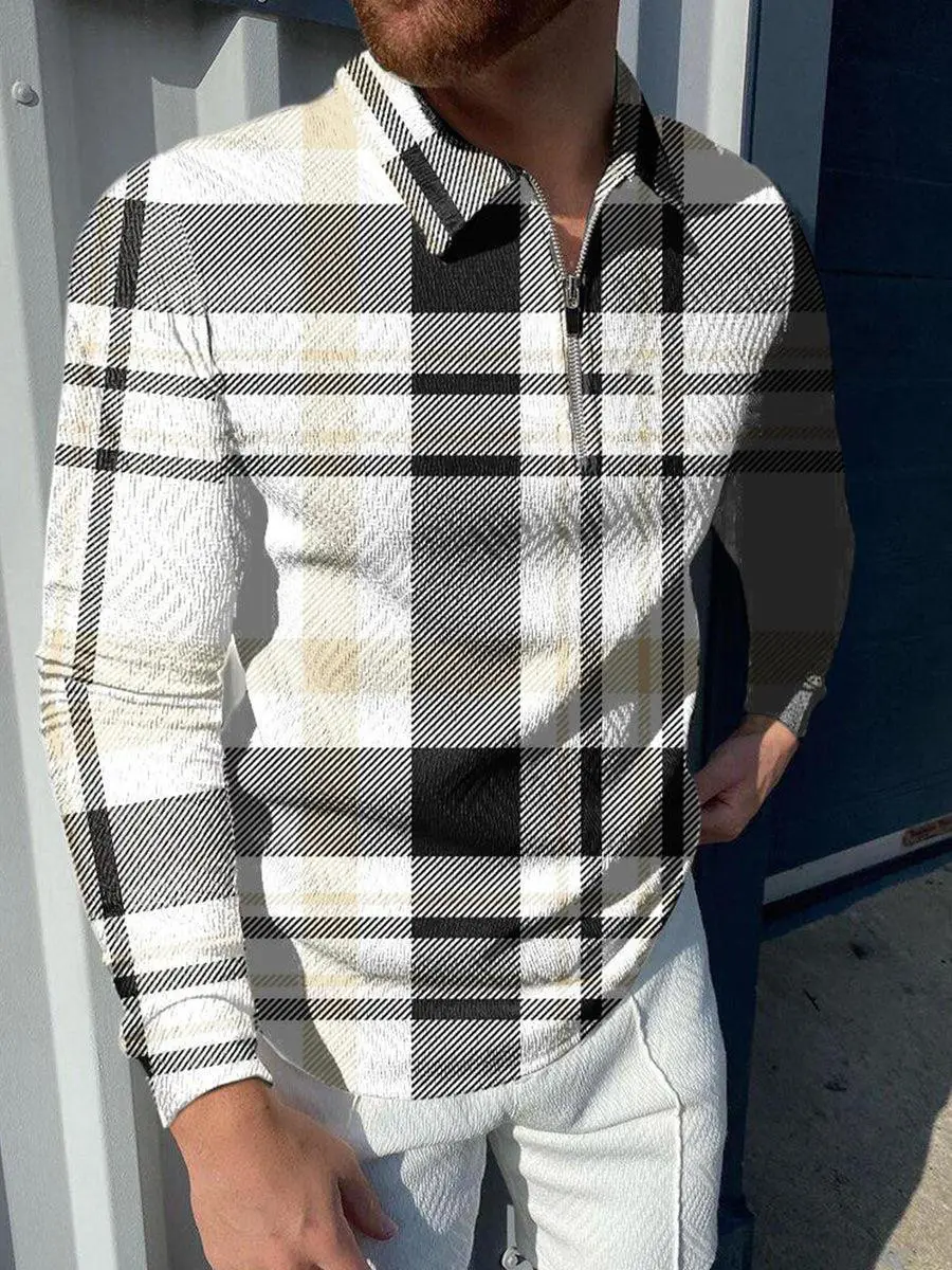 2025 Men's Digital Print Polo Shirt Large Lapel - Image 6