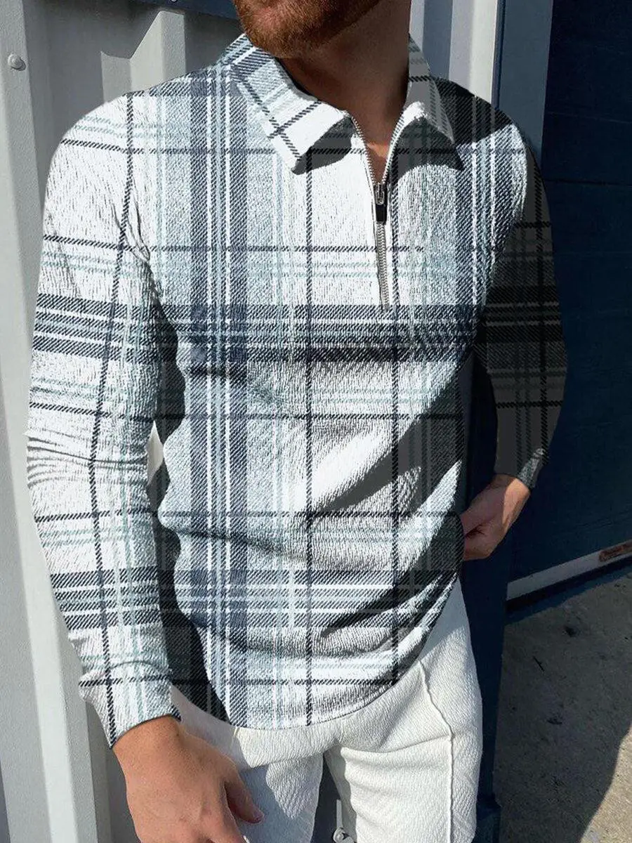 2025 Men's Digital Print Polo Shirt Large Lapel - Image 7