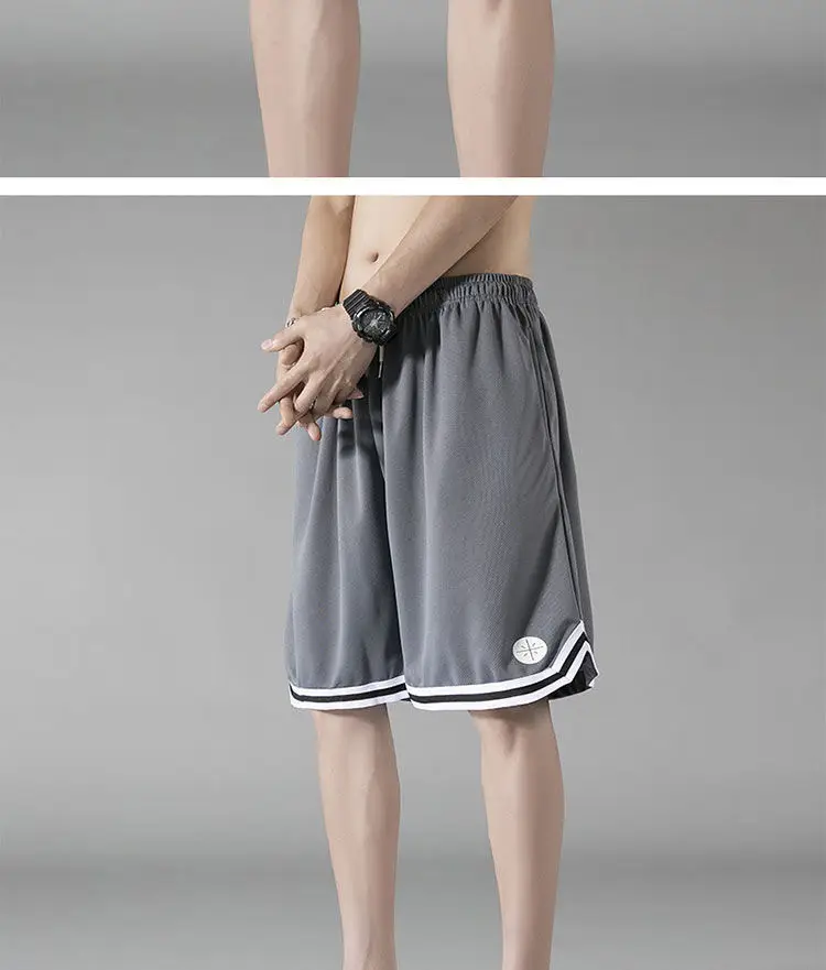 Men White Black Track Shorts China Brand — feature 8