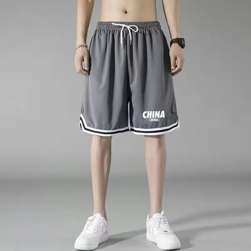 Men White Black Track Shorts China Brand — feature 20
