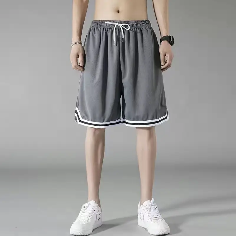 Men White Black Track Shorts China Brand - Image 7