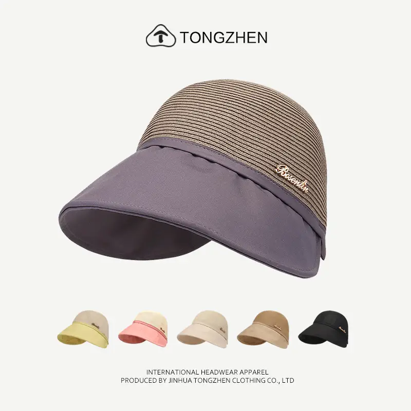 TongZhen Duck Tongue Sunshade Hat Beige All Match - Image 7