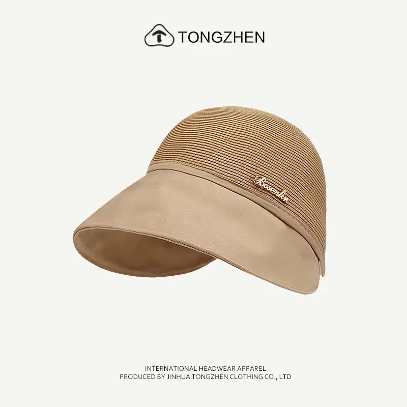 TongZhen Duck Tongue Sunshade Hat Beige All Match - Image 4