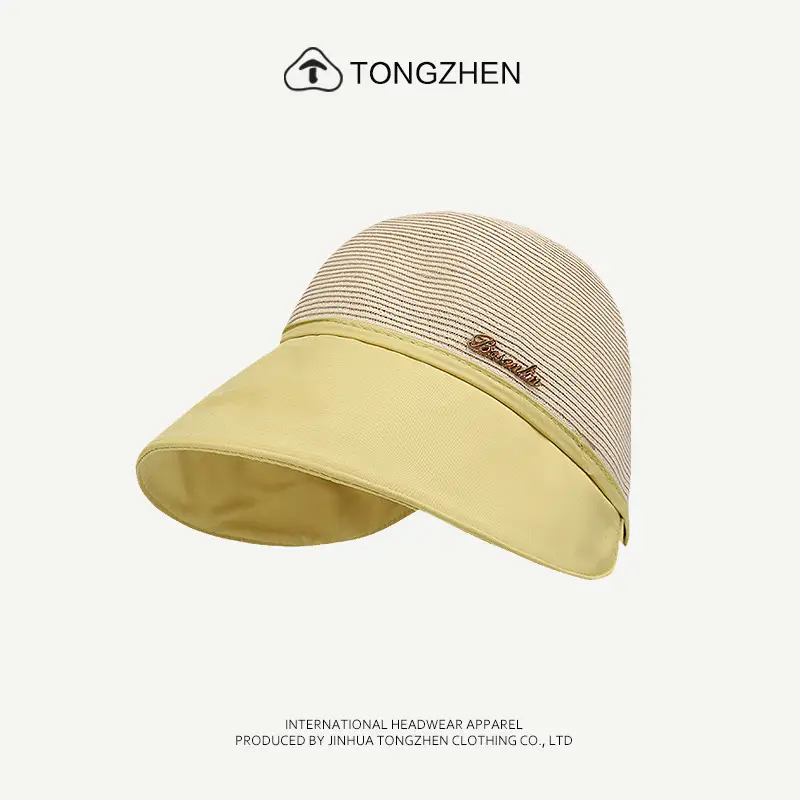 TongZhen Duck Tongue Sunshade Hat Beige All Match - Image 5