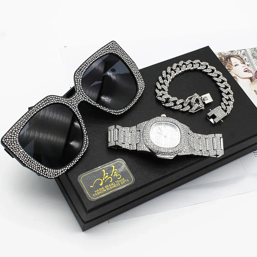 Diamond Watch Set for Women Wristwatch & Bracelet - Image 6