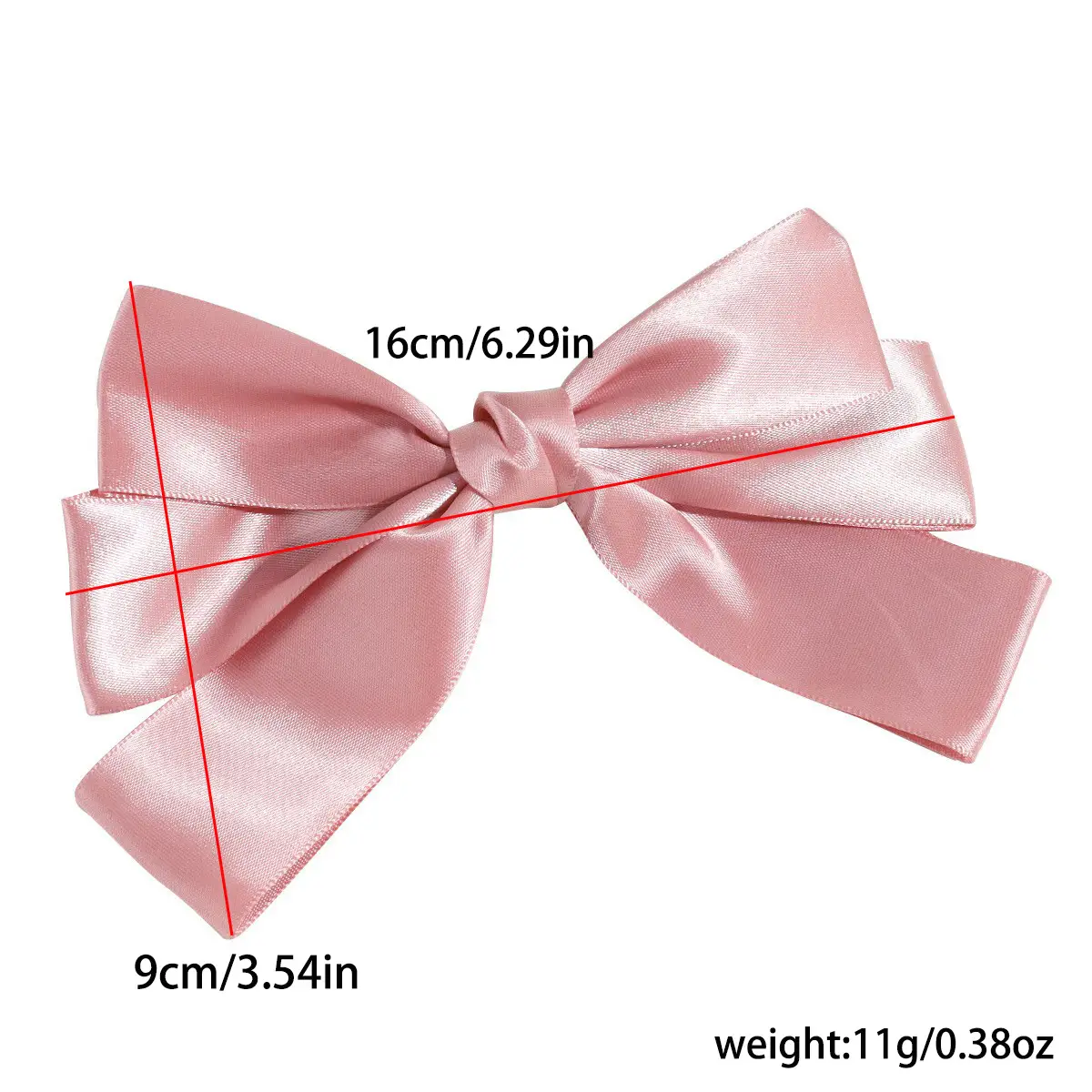 Korean New Cute Girl Bow Silks Satins Spring Clip Back of Head Top Clip High-End Hair Clip Ponytail Clip for Women — feature 1