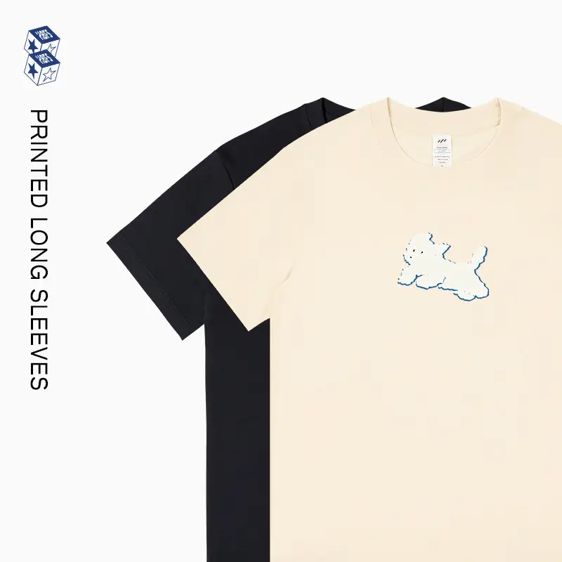 Men Printed Cotton T-Shirt Black 2023 Summer - Image 10