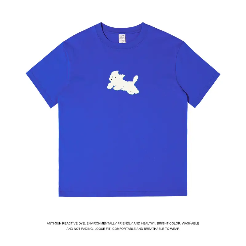 Men Printed Cotton T-Shirt Black 2023 Summer - Image 12