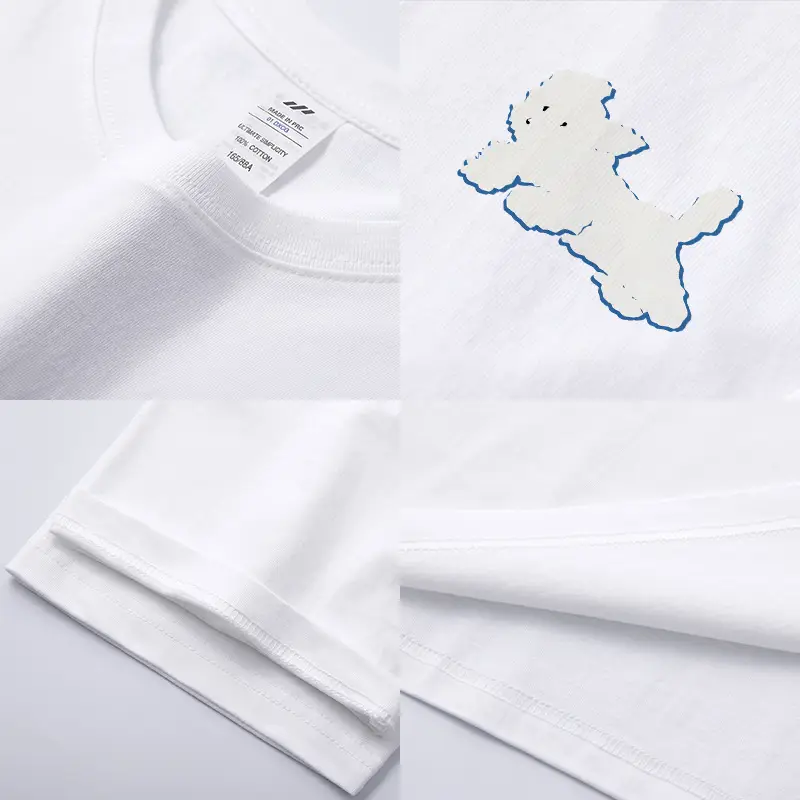 Men Printed Cotton T-Shirt Black 2023 Summer - Image 13