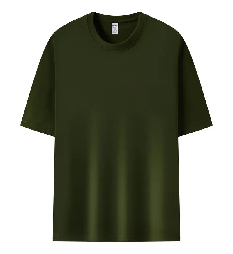 Men 230g Cotton Teal Short Sleeve T-Shirt - Image 15