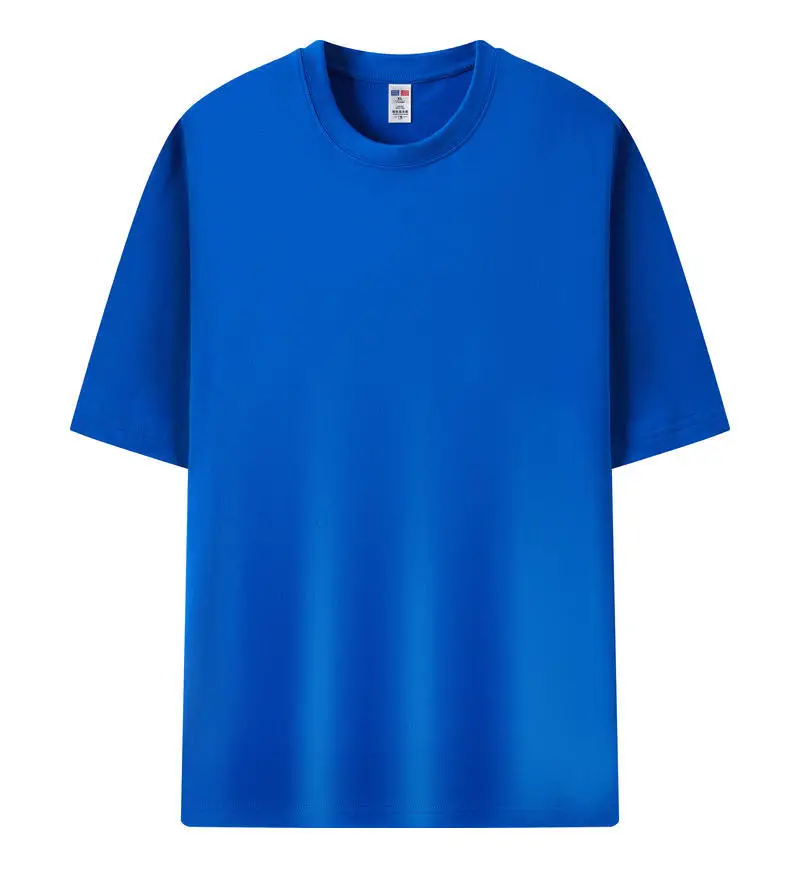 Men 230g Cotton Teal Short Sleeve T-Shirt - Image 4