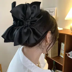 Japanese & Korean Cute Bow Side Clip Low Ponytail One-Word Clip Retro Side Clip Gentle Spring Clip Retro Side Clip — feature 11