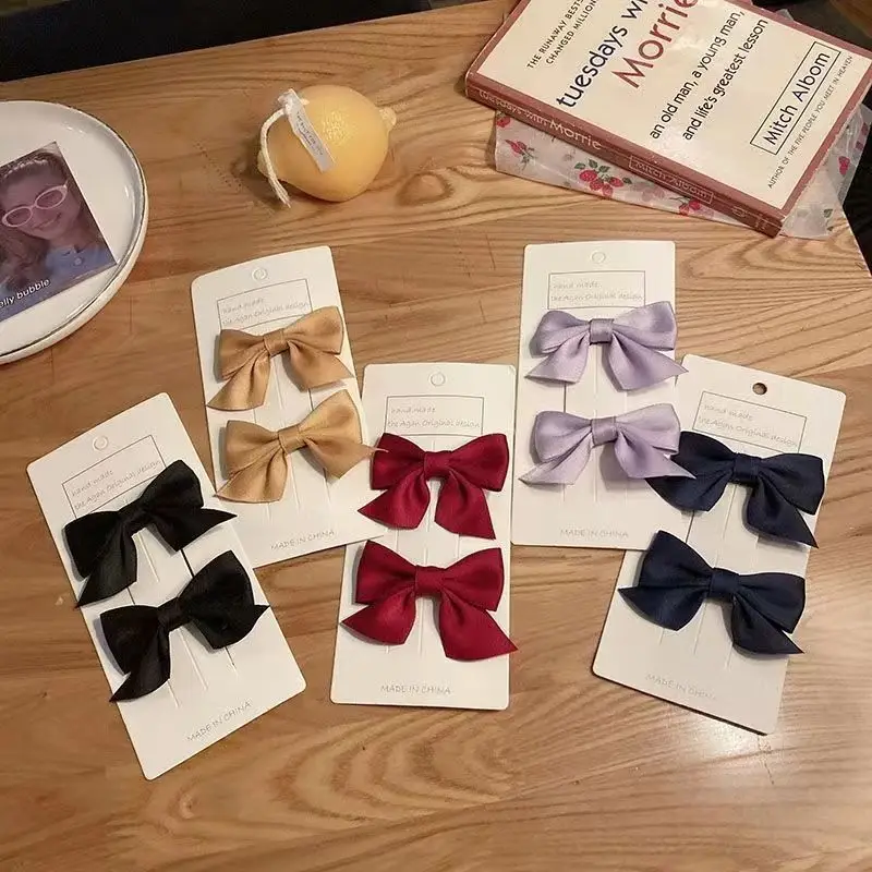 Blue Bow Hairpin for Girls Baby Side Clip - Image 12