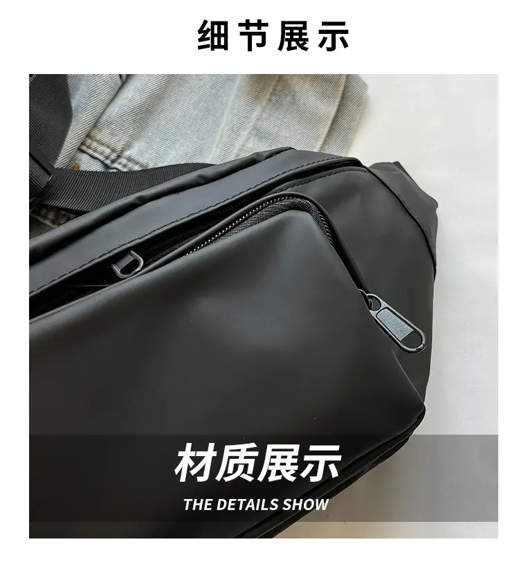 Women's Silver Crossbody Bag Large Capacity Waterproof Sports Bag — feature 2