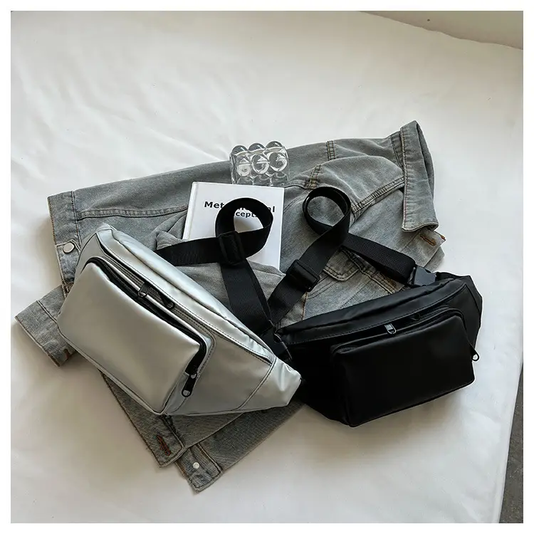 Women's Silver Crossbody Bag Large Capacity Waterproof Sports Bag — feature 22