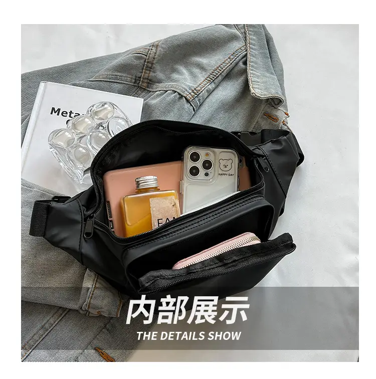 Women's Silver Crossbody Bag Large Capacity Waterproof Sports Bag — feature 5