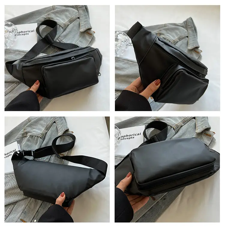 Women's Silver Crossbody Bag Large Capacity Waterproof Sports Bag — feature 7