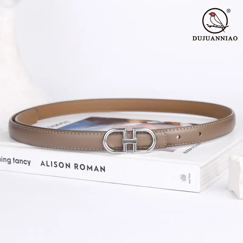 Light Gray Joker Double Ring Belt for Women - Image 28