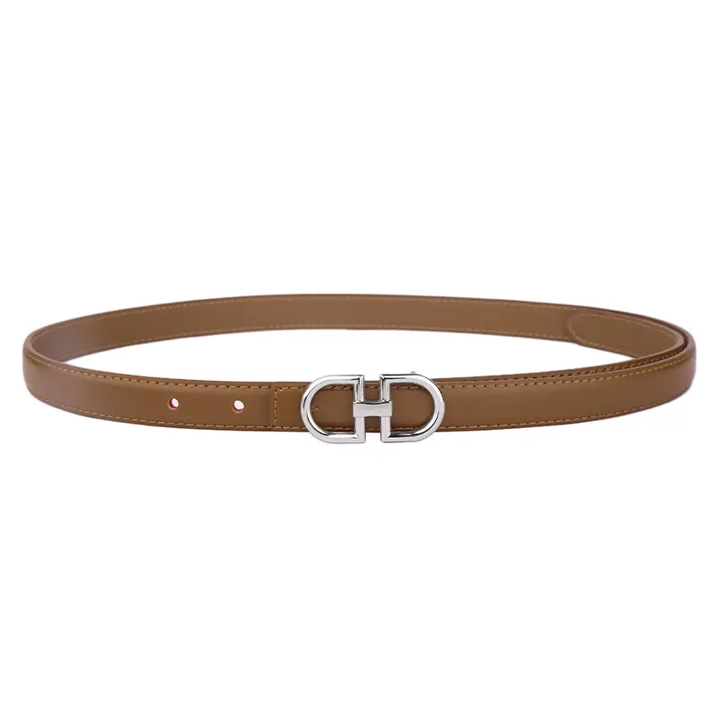 Light Gray Joker Double Ring Belt for Women - Image 30