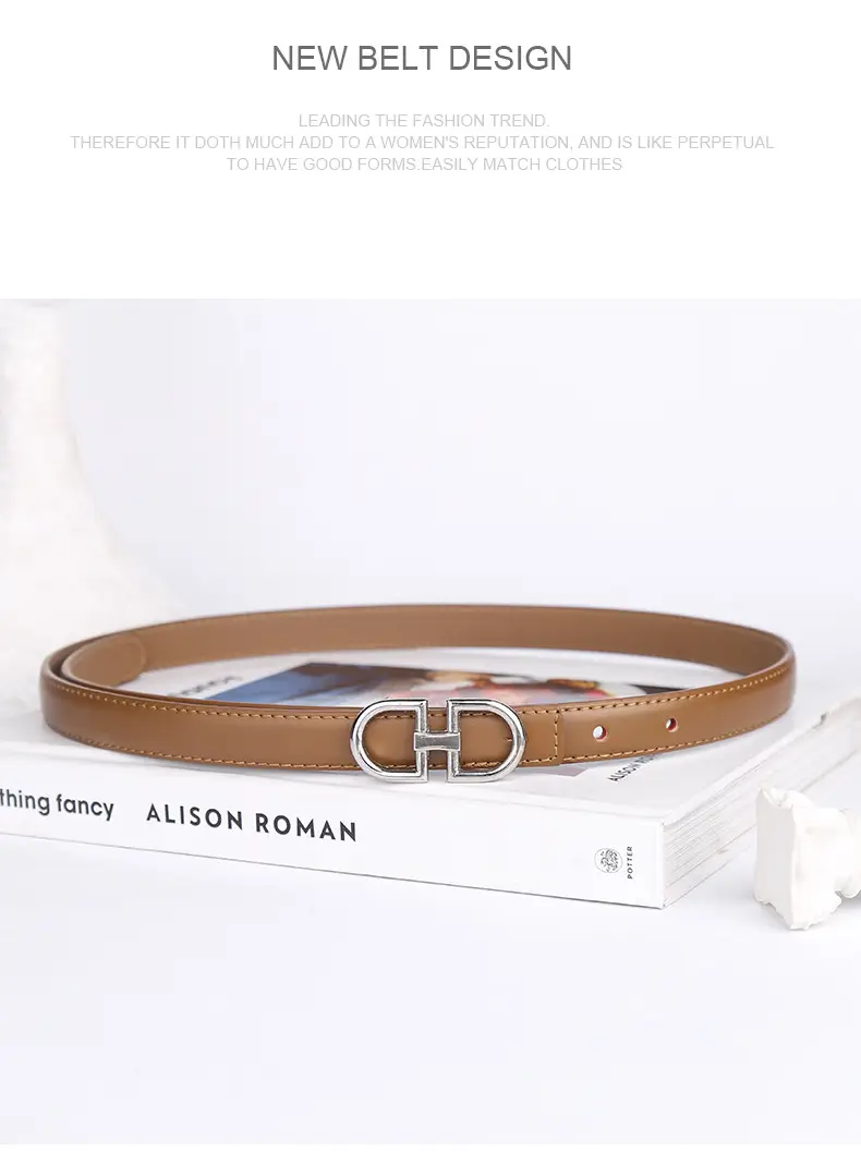 Light Gray Joker Double Ring Belt for Women β feature 11