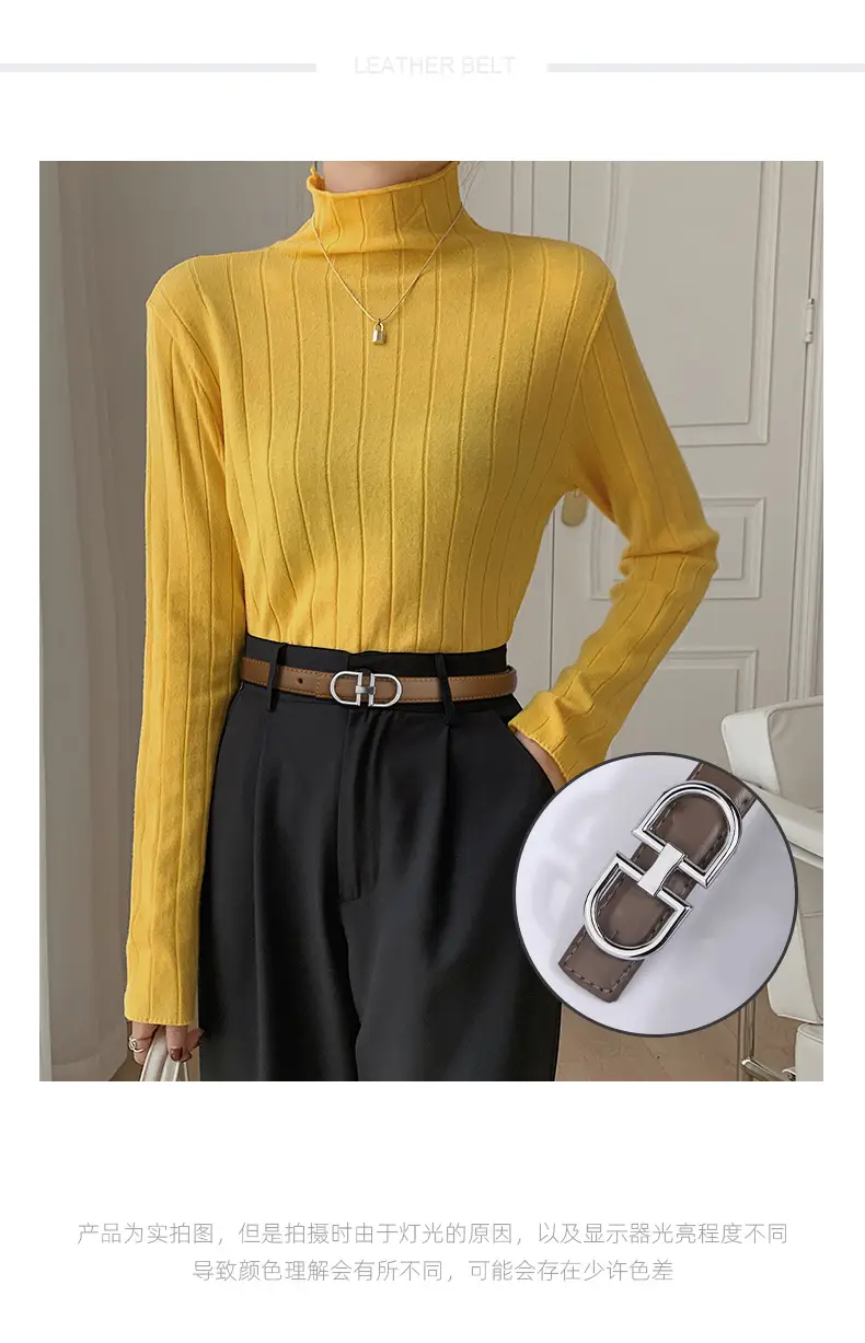 Light Gray Joker Double Ring Belt for Women β feature 2