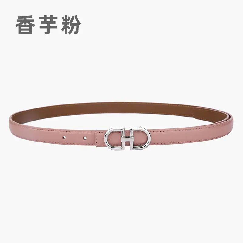 Light Gray Joker Double Ring Belt for Women - Image 11