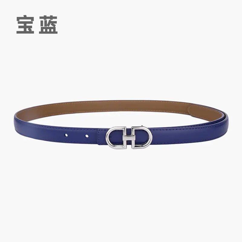 Light Gray Joker Double Ring Belt for Women - Image 13
