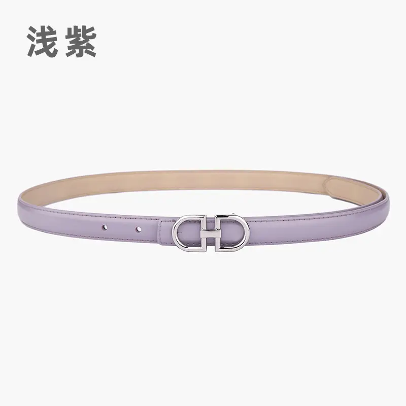 Light Gray Joker Double Ring Belt for Women - Image 14