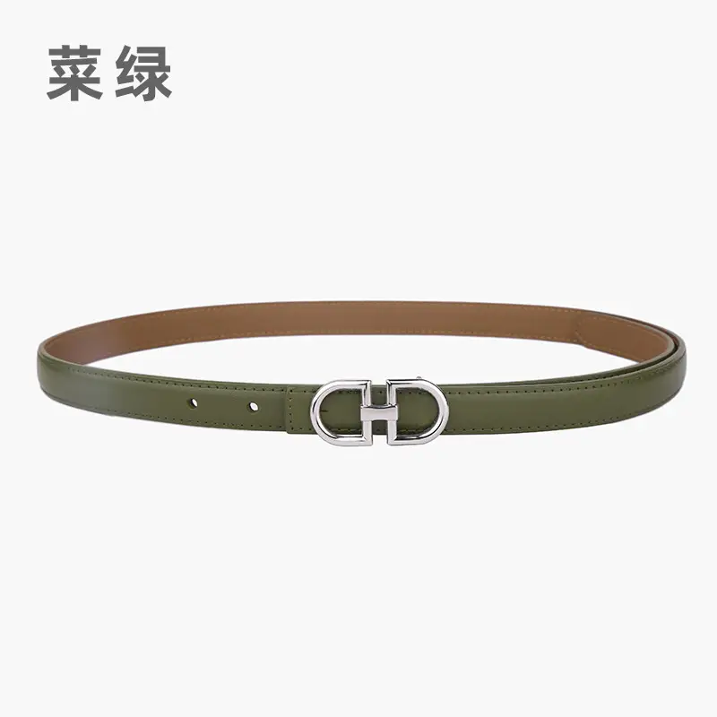 Light Gray Joker Double Ring Belt for Women - Image 18