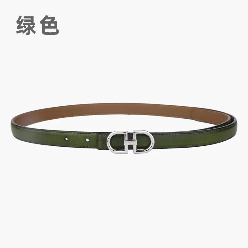 Light Gray Joker Double Ring Belt for Women - Image 19