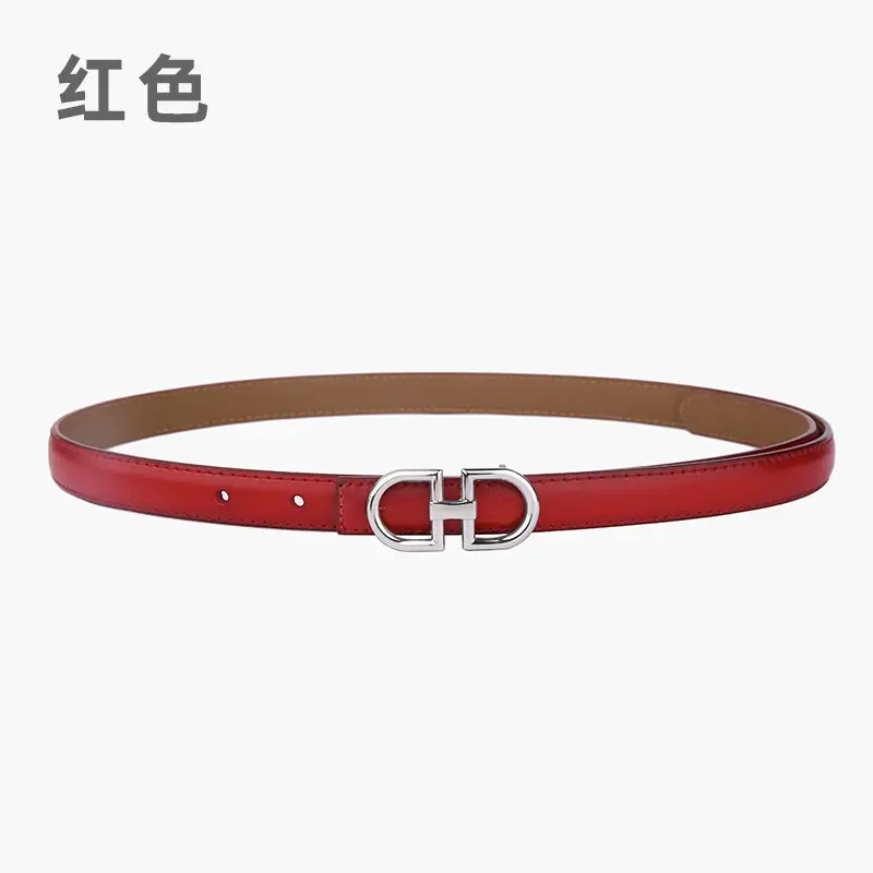 Light Gray Joker Double Ring Belt for Women - Image 23