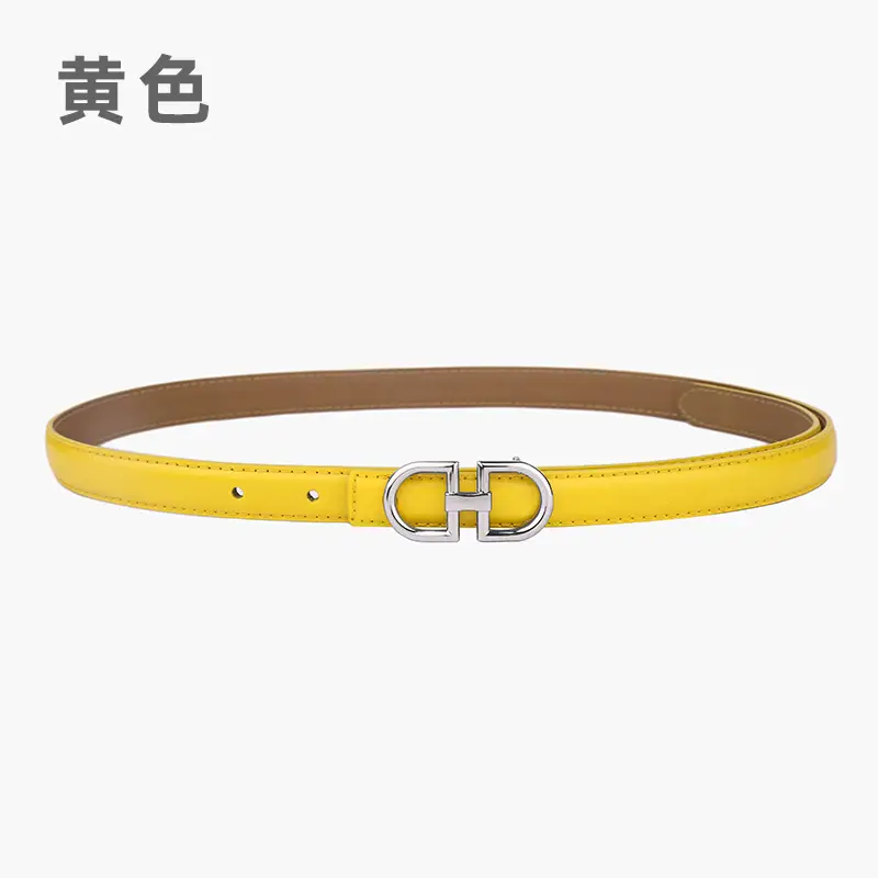 Light Gray Joker Double Ring Belt for Women - Image 24