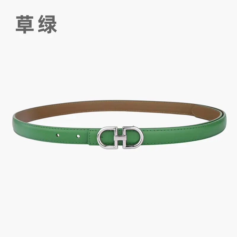 Light Gray Joker Double Ring Belt for Women - Image 25