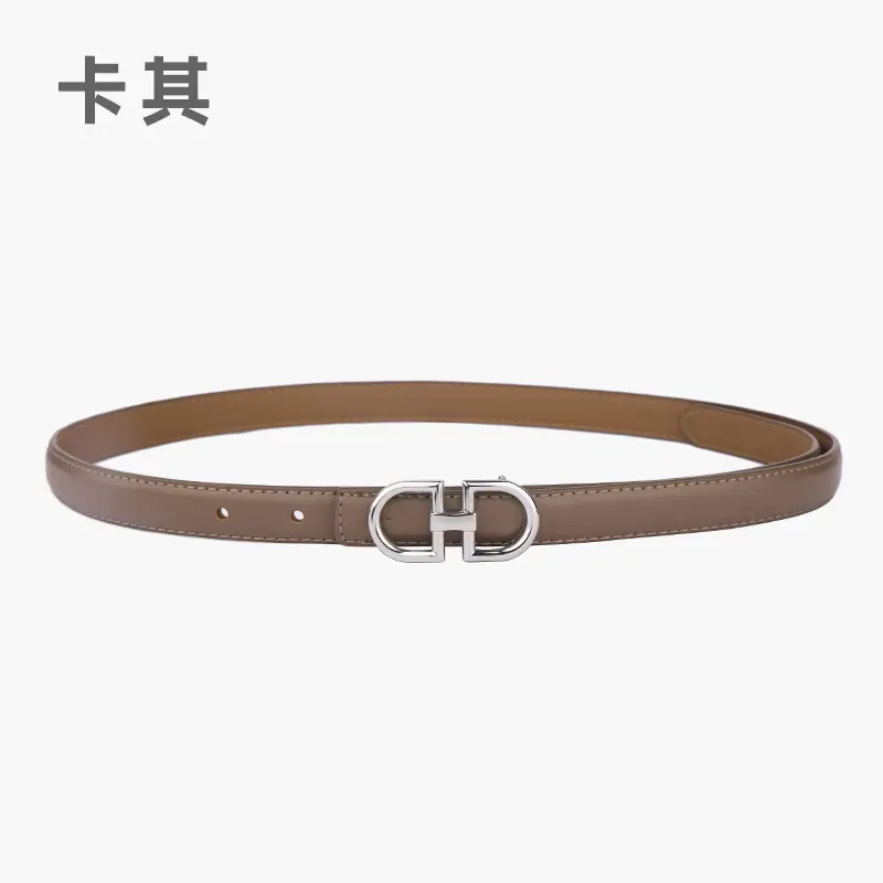 Light Gray Joker Double Ring Belt for Women - Image 4