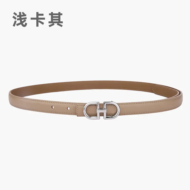 Light Gray Joker Double Ring Belt for Women - Image 5