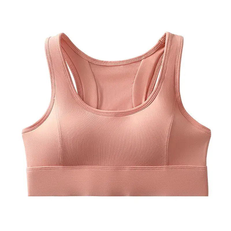 Black Seamless Sports Bra with Back Gather for Yoga Running - Image 9