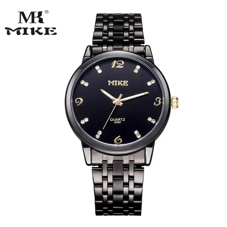 MIKE Mico Black Steel Band Waterproof Watch for Men - Image 5