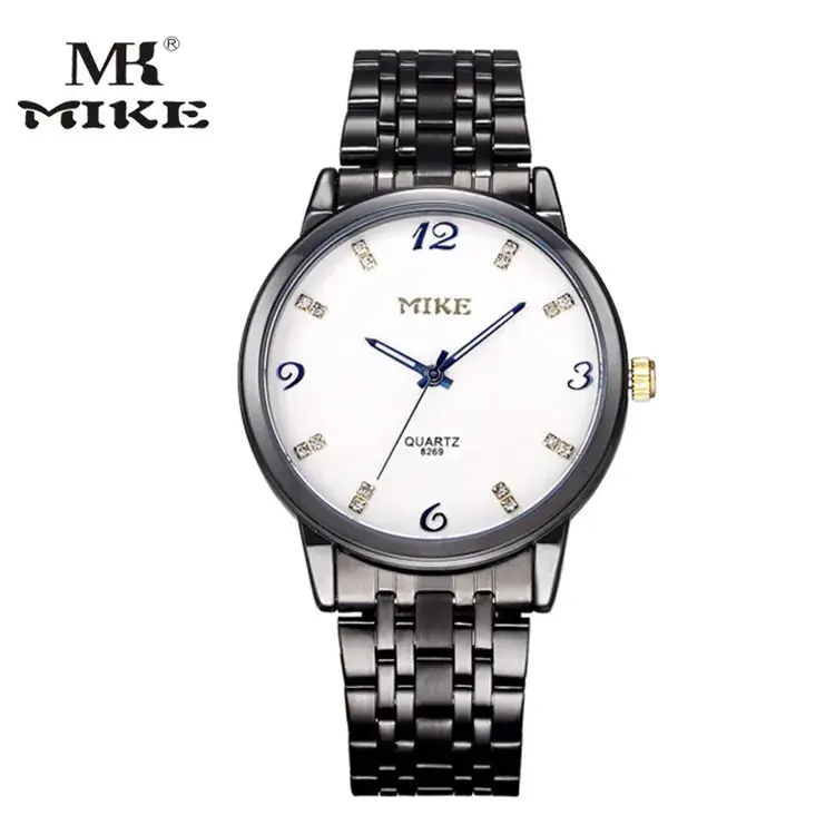 MIKE Mico Black Steel Band Waterproof Watch for Men - Image 6