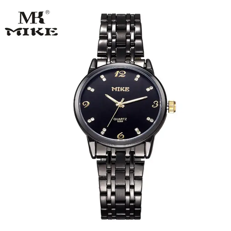 MIKE Mico Black Steel Band Waterproof Watch for Men - Image 7