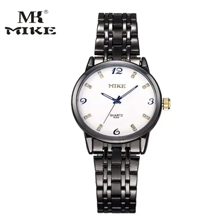 MIKE Mico Black Steel Band Waterproof Watch for Men - Image 8