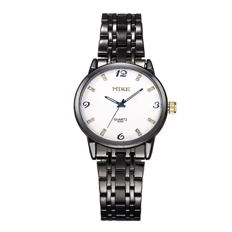 MIKE Mico Black Steel Band Waterproof Watch for Men - Image 4