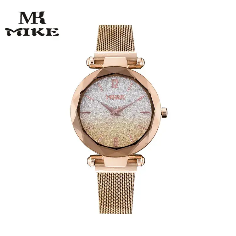 Women's Rose Gold Mesh Watch with Quartz Movement - Image 6