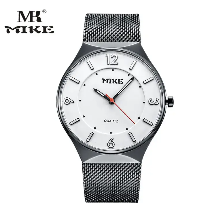MIKE Black Mesh Belt Quartz Couple Watch - Image 9
