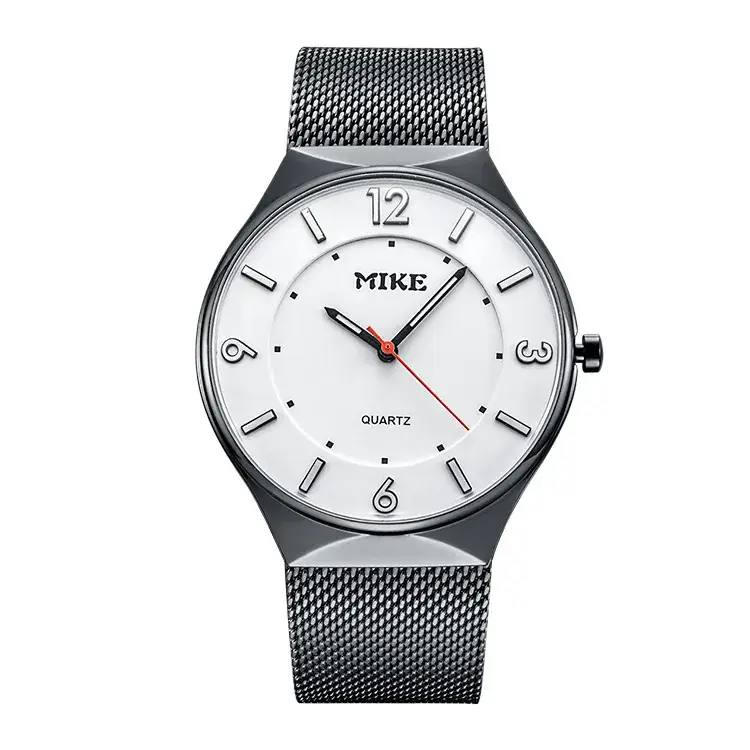 MIKE Black Mesh Belt Quartz Couple Watch - Image 3