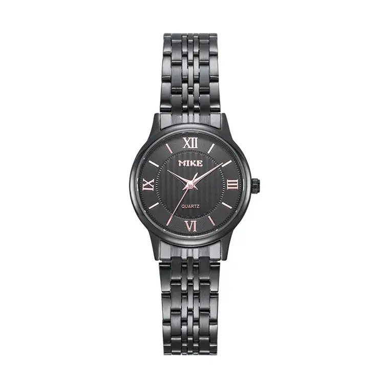 MIKE Black Steel Quartz Watch for Men - Image 4