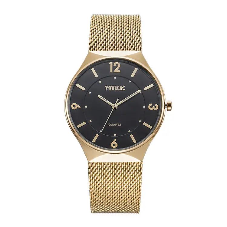 MIKE All-Gold Mesh Belt Couple Watch Quartz