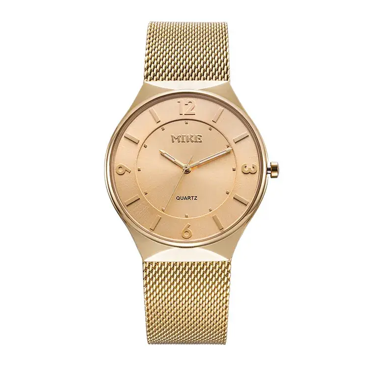 MIKE All-Gold Mesh Belt Couple Watch Quartz