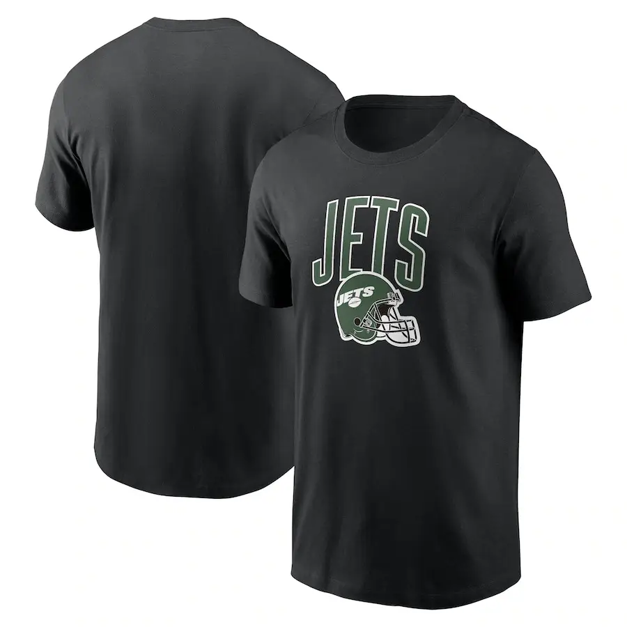 Nfl Rugby Jets T-Shirt Black Large