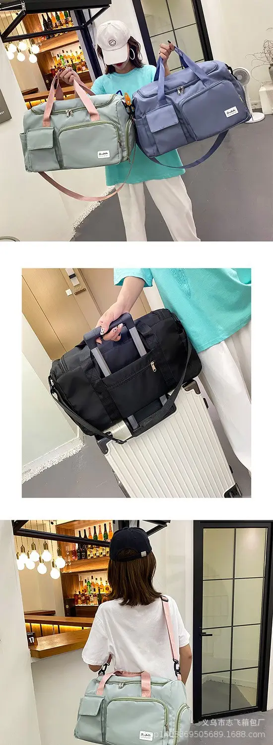 Black Oxford Cloth Large Storage Bag for Travel & Daily Use — feature 3